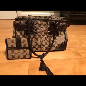 Coach bag and wallet